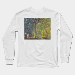 Weeping Willow by Claude Monet Long Sleeve T-Shirt